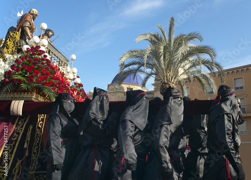 Εκτύπωση καμβά Easter procession in Elche, Alicante, Valencia. Spain