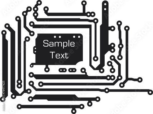 Background in PCB-layout style