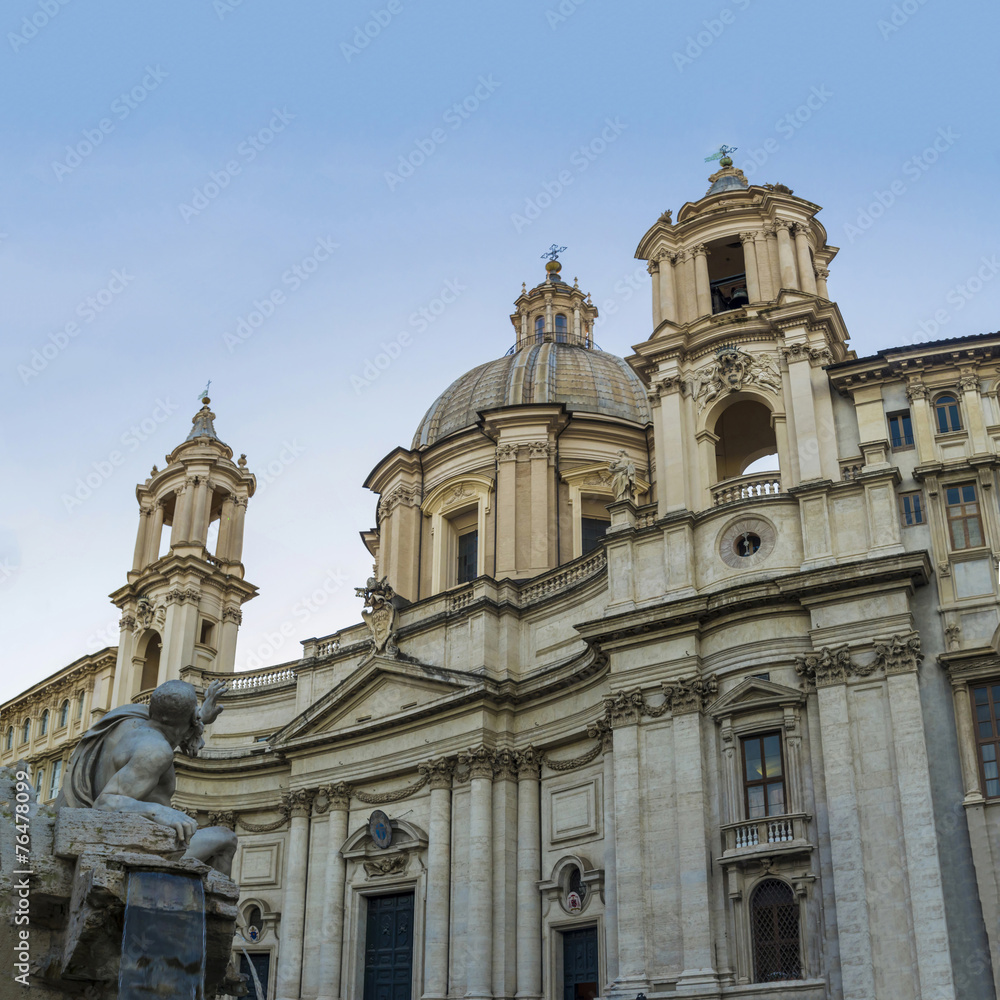 Fototapeta premium navona square baroque roma panorama