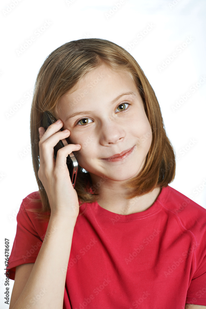 Beauty girl talking on phone