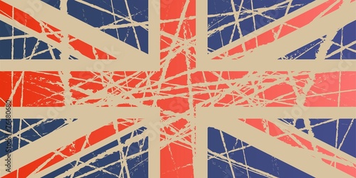 Weathered Flag of UK