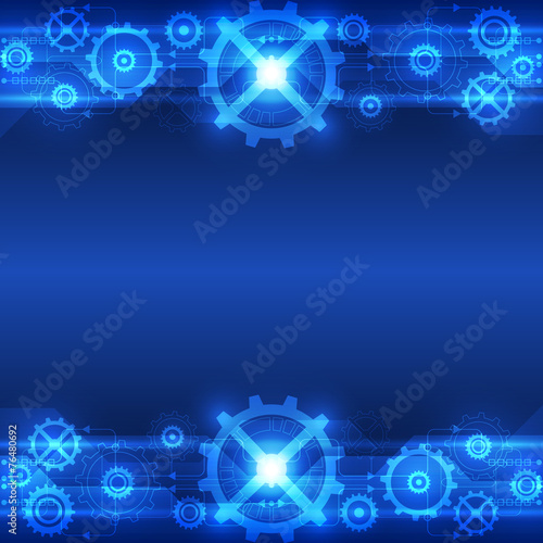 abstract technology concept background, vector illustration