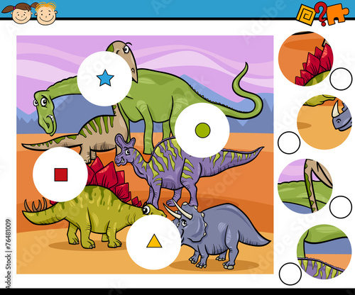 match pieces game cartoon