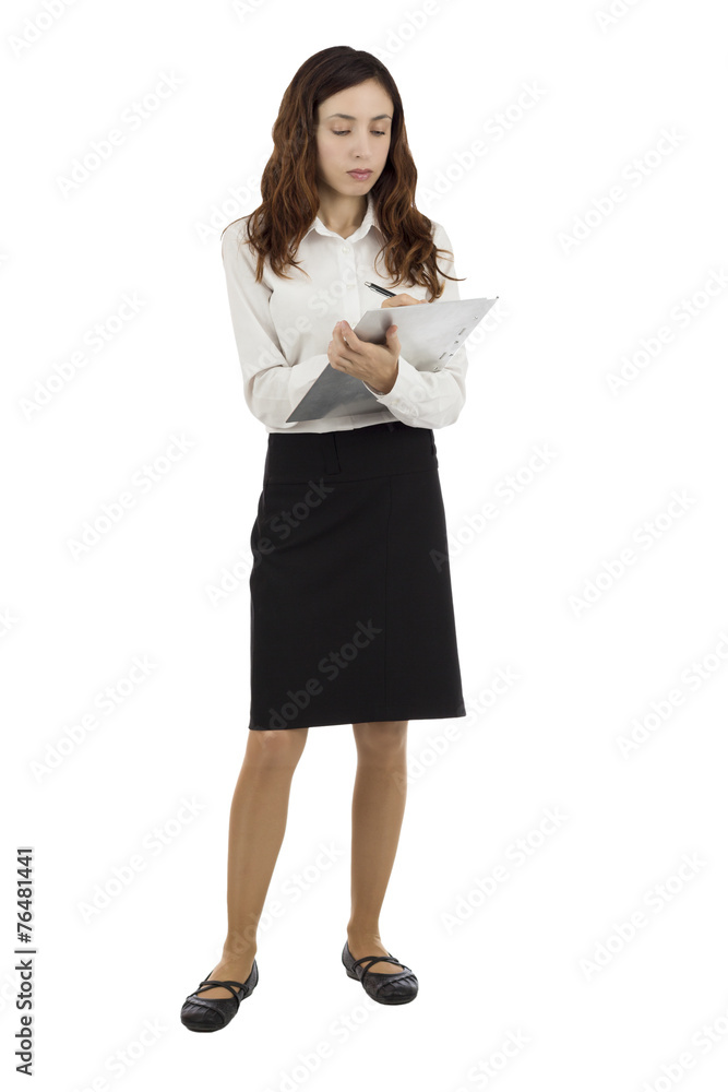 Business woman writing Business woman writing