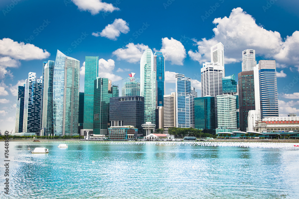 Fototapeta premium Beautiful landscape of Singapore city
