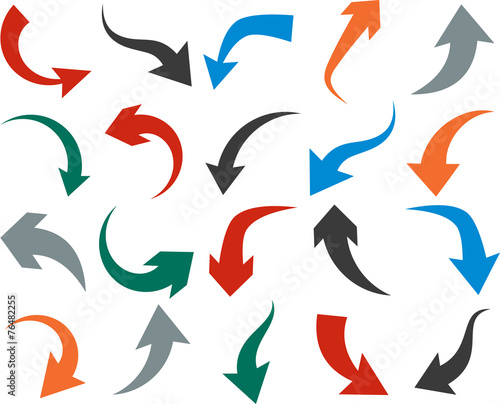 Set of arrow icons.