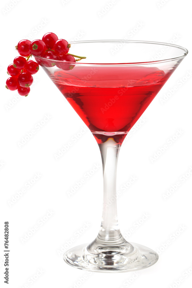 cocktail with red currant cocktail with red currant