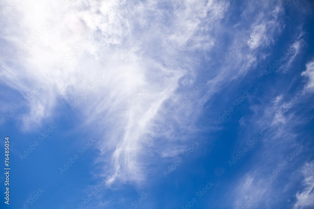 cirrus clouds on blue sky background cirrus clouds on blue sky background