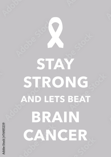 brain cancer poster