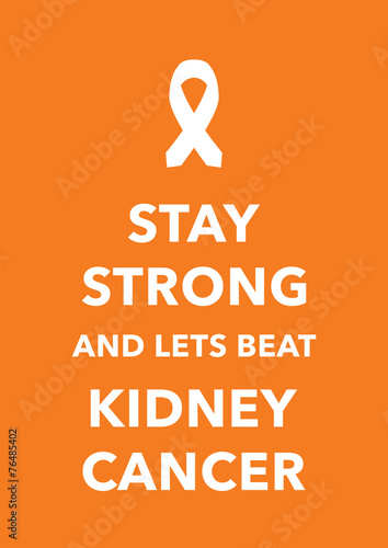 kidney cancer poster