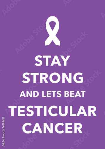 testicular cancer poster