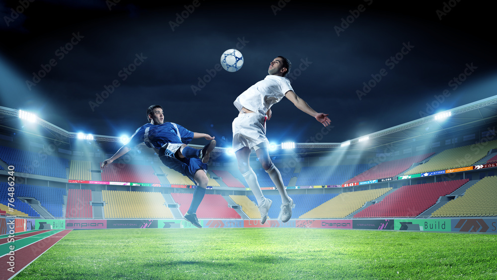 Fototapeta premium Football players