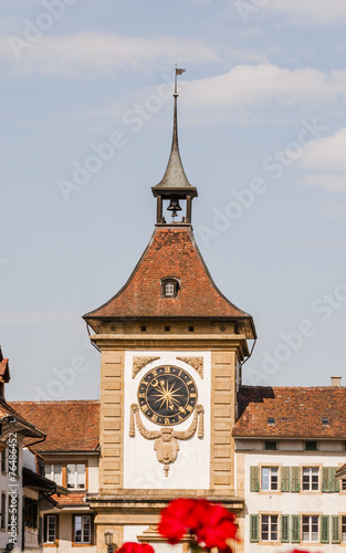 Murten, historische Altstadt, Berntor, Sommer, Schweiz photo