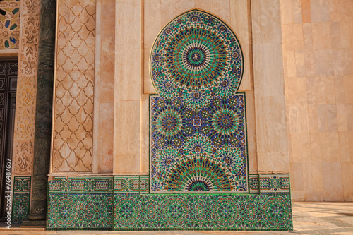 Tiles pattern at Mosque of Haasan II