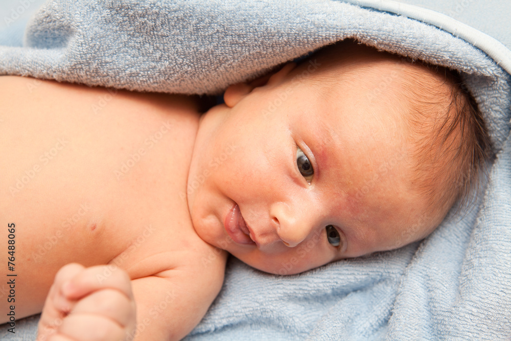 baby with towel baby with towel