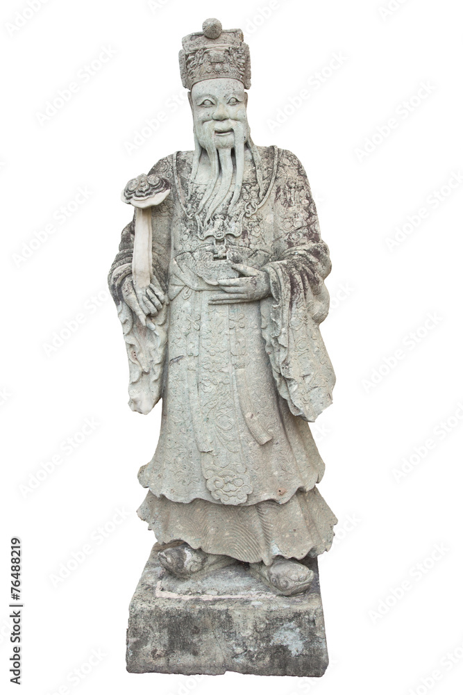 Stone Chinese Nobleman in the Temple