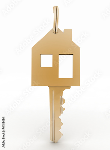 3d model  symbol house key photo