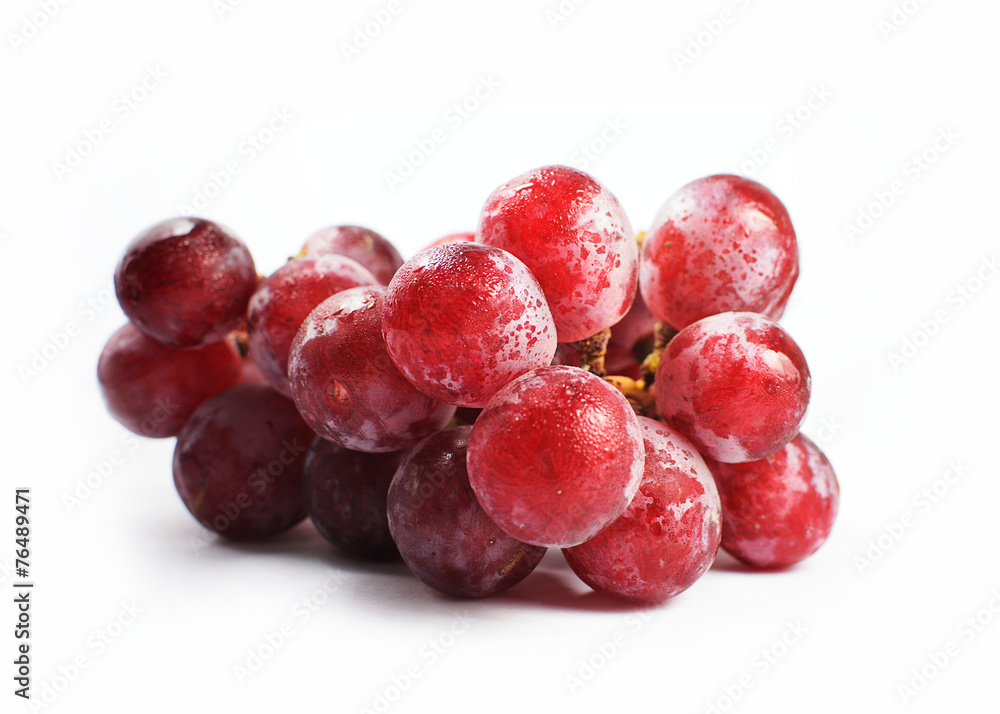 Red grape isolated on white Red grape isolated on white