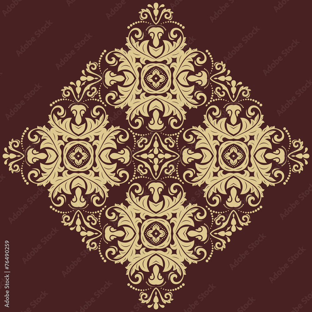 Damask Pattern. Orient Background Damask Pattern. Orient Background