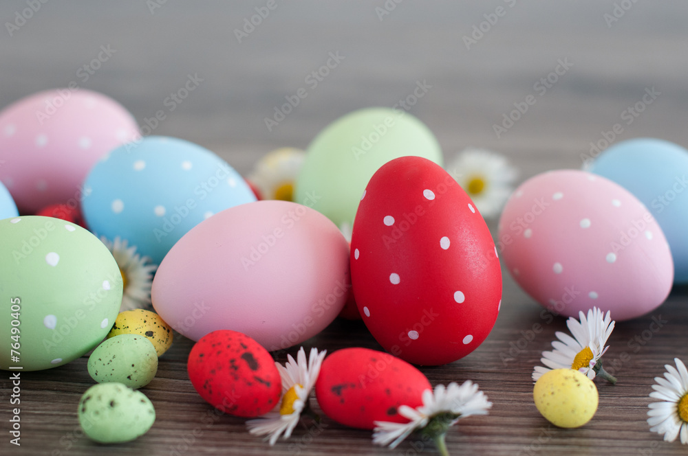 Different Easter eggs Different Easter eggs