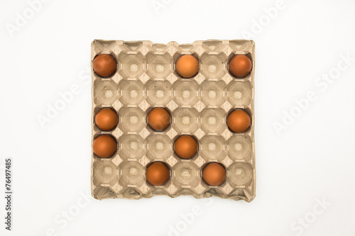 Eggs in carton 
