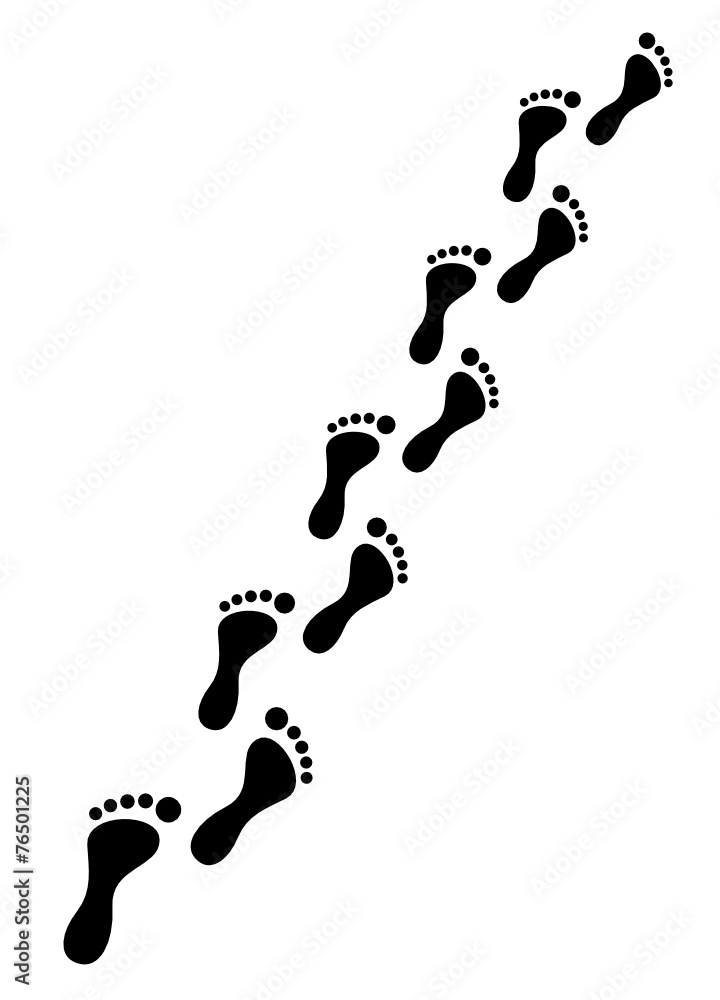 Fußspur Vektor Fußspur Vektor