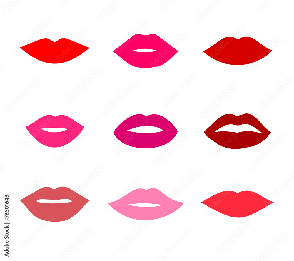 Lips set vector Lips set vector