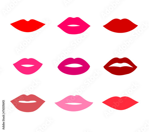 Lips set vector