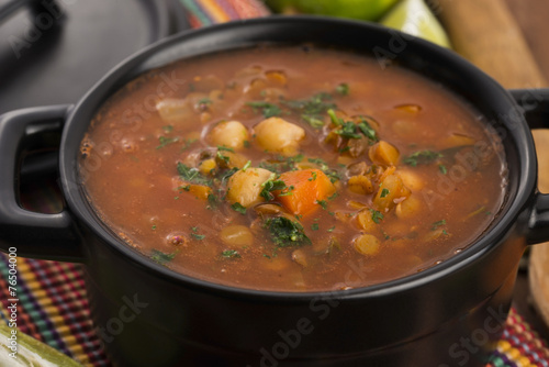 Moroccan traditional soup - harira, the traditional Berber soup