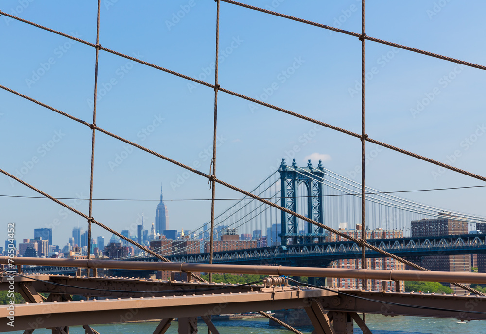 Fototapeta premium Manhattan Bridge from Brooklyn New York City