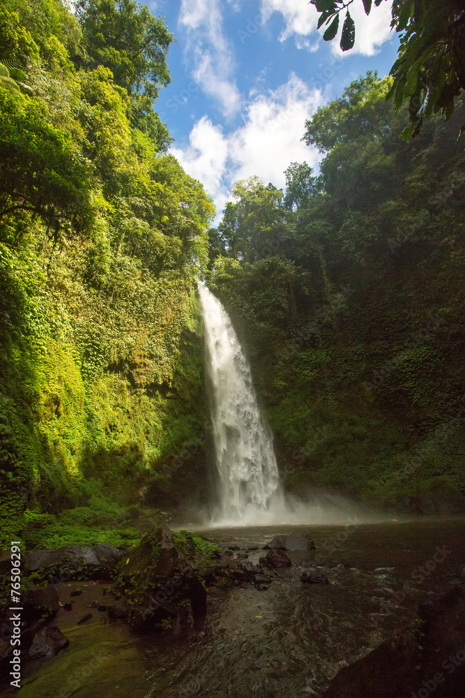 Nung nung waterfall in Bali, Indonesia