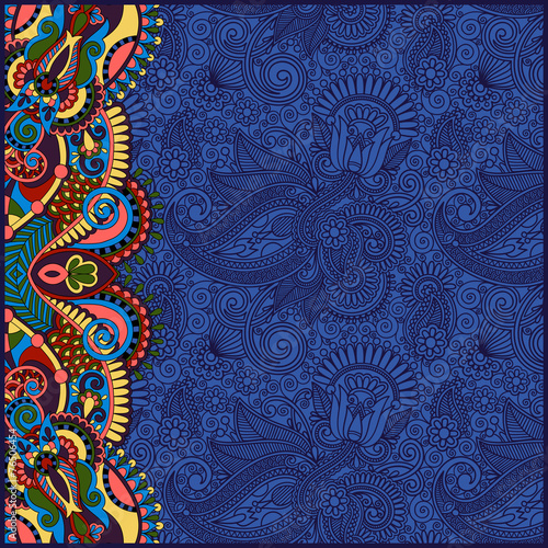 floral ornamental template with place for your text