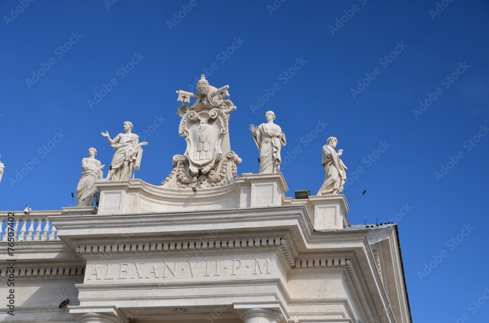 Papal Coat of Arms, Saint Peter's Basilica, Rome