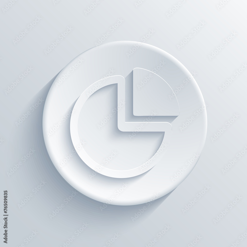 vector modern chart light circle icon. vector modern chart light circle icon.