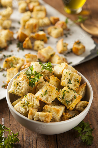 Foto Fresh Homemade French Croutons