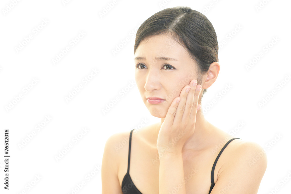 がっかりした表情の女性