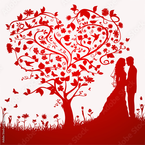 Hochzeitskarte Vektor