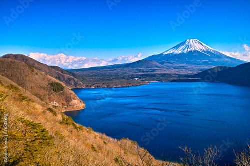 富士山と本栖湖