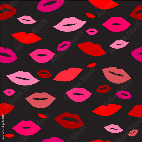 Lips pattern vector
