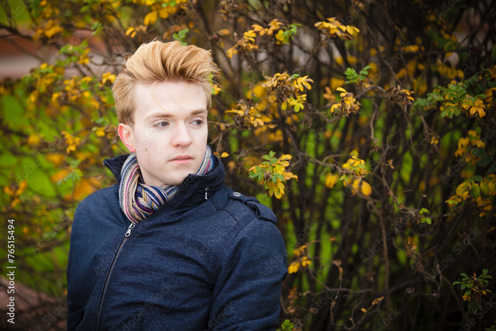 Handsome fashionable man outdoor Handsome fashionable man outdoor
