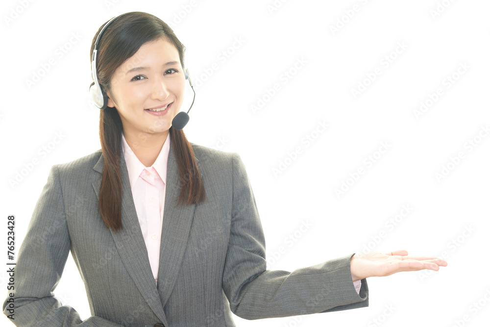 笑顔のオペレーター 笑顔のオペレーター