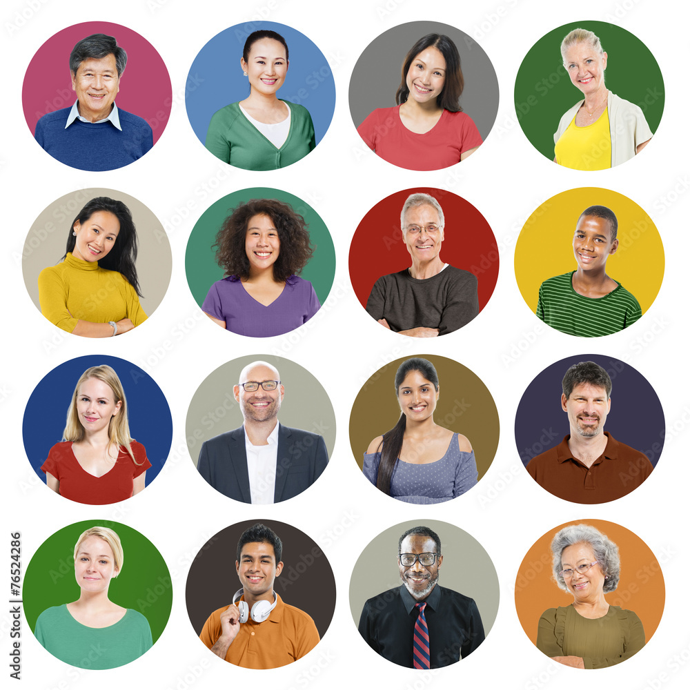 People Diversity Faces Human Face Portrait Community Concept People Diversity Faces Human Face Portrait Community Concept