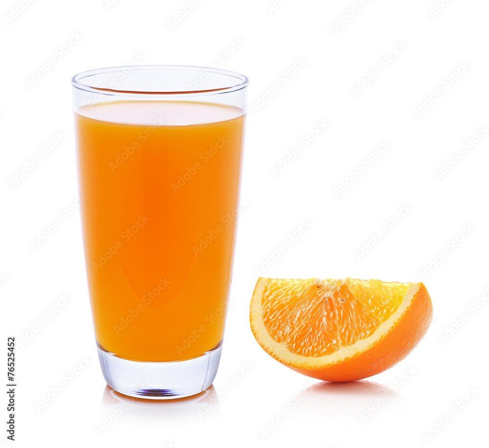 Orange juice. Isolated on white background Orange juice. Isolated on white background
