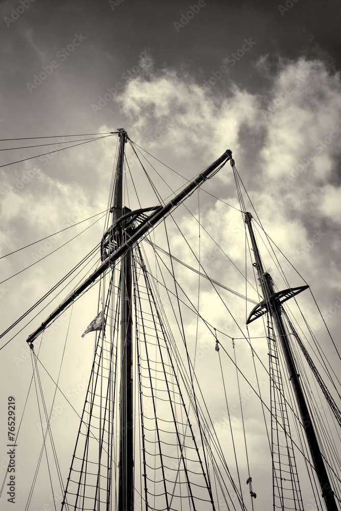 Fototapeta premium Sailboat masts