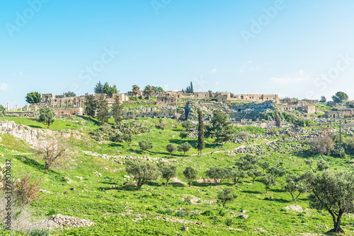 Umm Qais in the Decapolis city of Gadara in northern Jordan