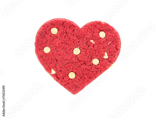 Red heart cookie