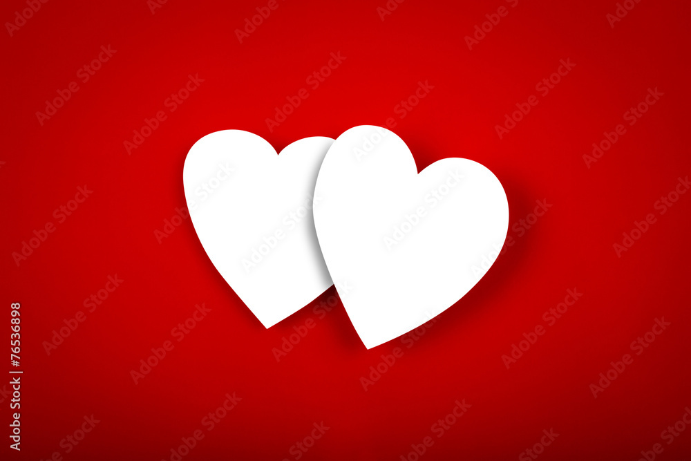 Paper heart shape symbol for Valentines day with copy space for Paper heart shape symbol for Valentines day with copy space for