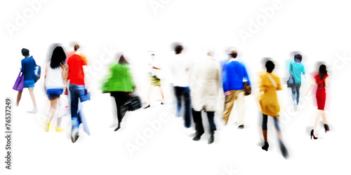 People Walking Shopping Retail Market Sale Consumer Concept