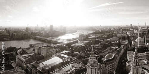 Canvas Print London city rooftop