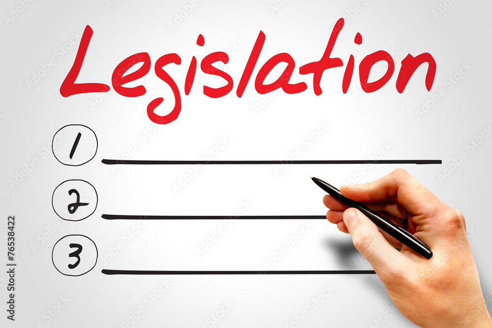 Legislation blank list, business concept Legislation blank list, business concept
